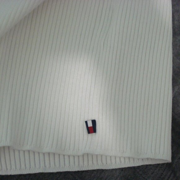 TOMMY HILFIGER Sweater Women's Size XXL White Ribbed Off-the-Shoulder Ivy NWT - Picture 9 of 11
